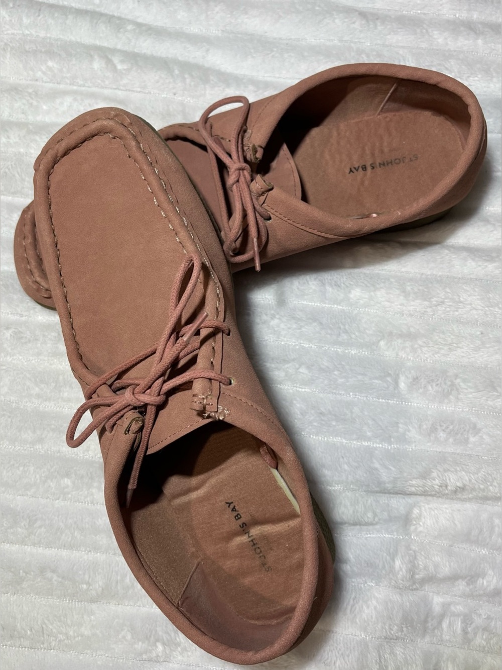 St. John's Bay Men's Boat Shoes in Dusty Rose